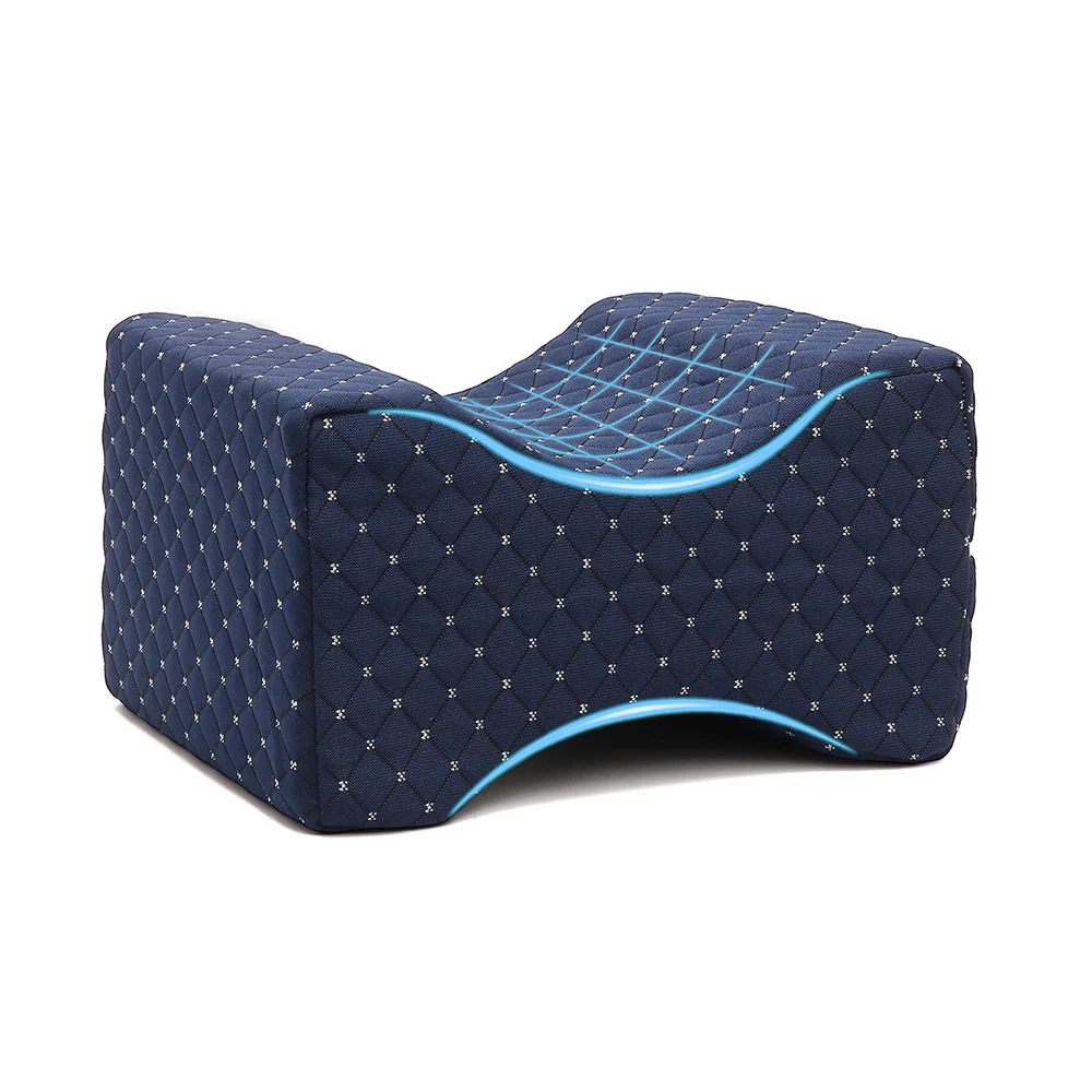 Side Sleep Knee Pillow — Navy Blue