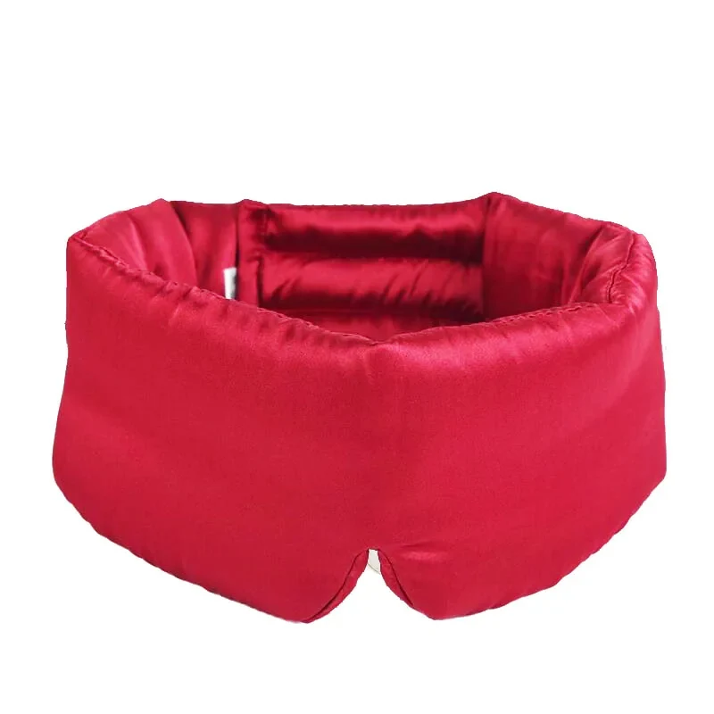 Soft Wrap Sleep Mask in Wine Red